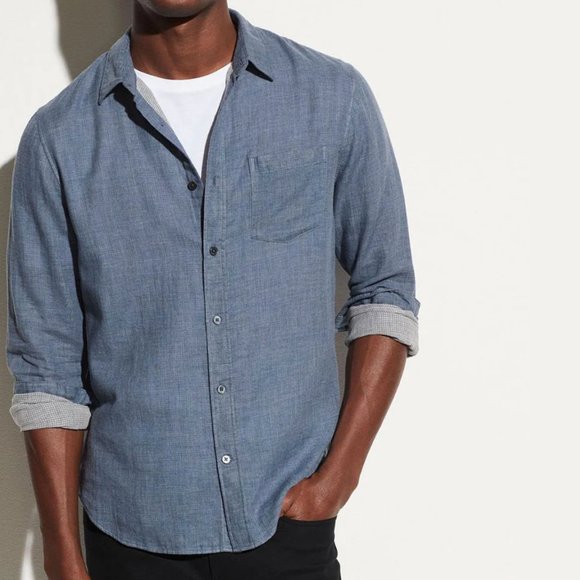 ✨HOST PICK✨ Vince Double Faced Long Sleeve Shirt NWOT - Picture 2 of 12